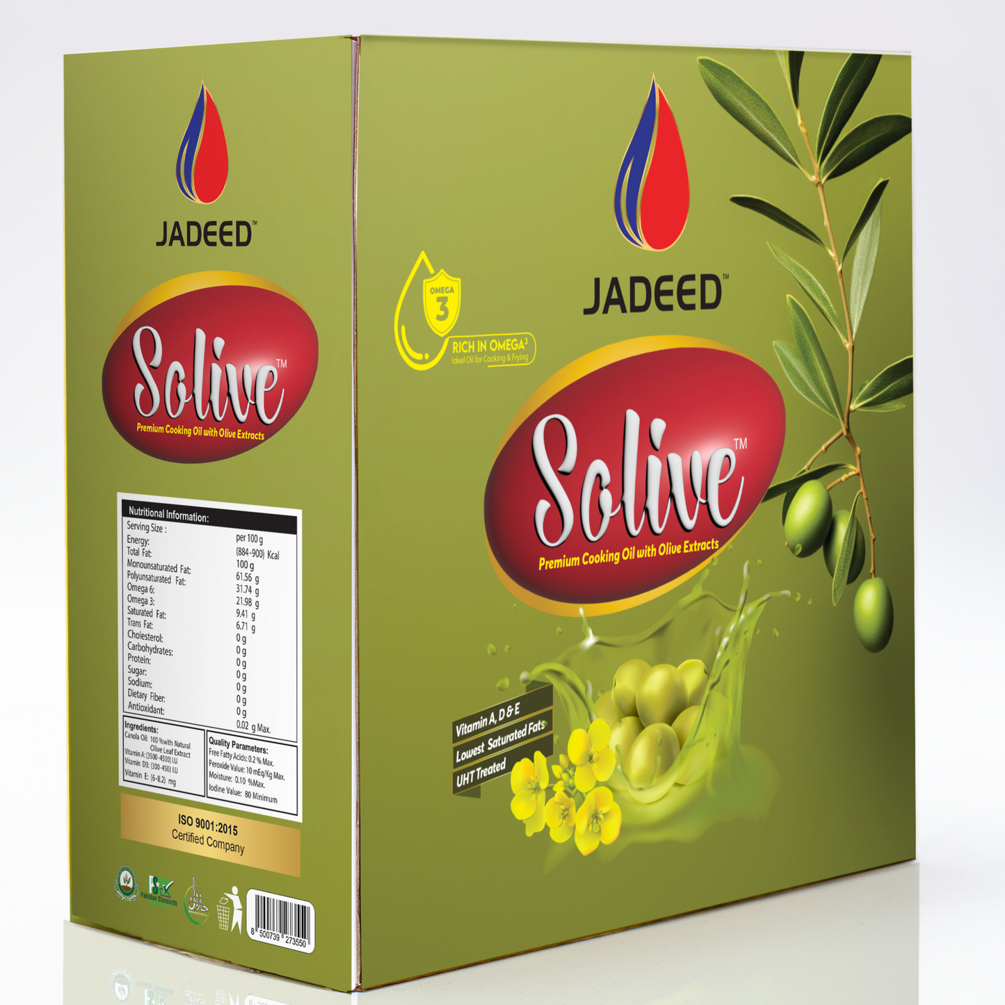 Jadeed Premium Solive Cooking Oil